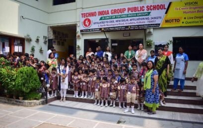 77th Independence Day was celebrated in Techno India Group Public School,Ariadaha